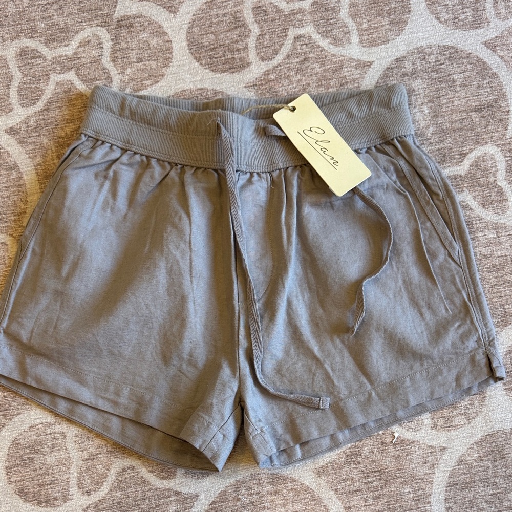 Elan linen Gray Women's Shorts size small